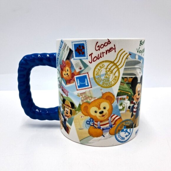 Disneyland Hong Kong Mickey Mouse Passport Mug -Rope Handle-RARE! - Picture 3 of 7